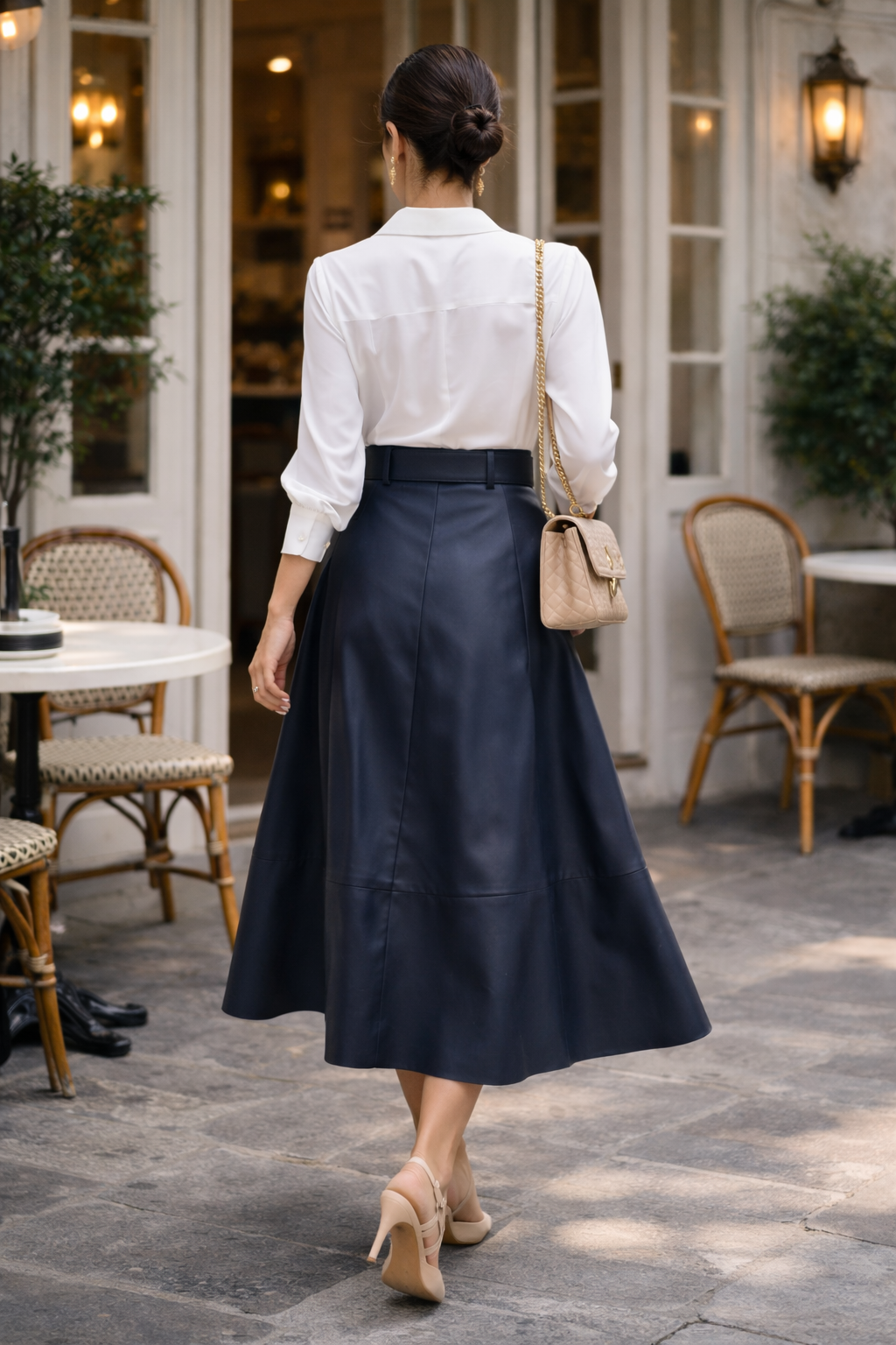 Vegan Leather Skirt