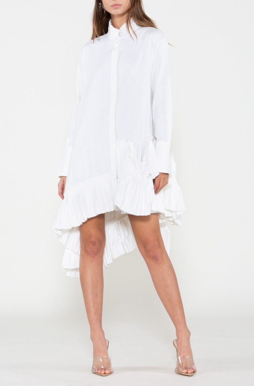 ASSYMETRICAL SHIRT DRESS