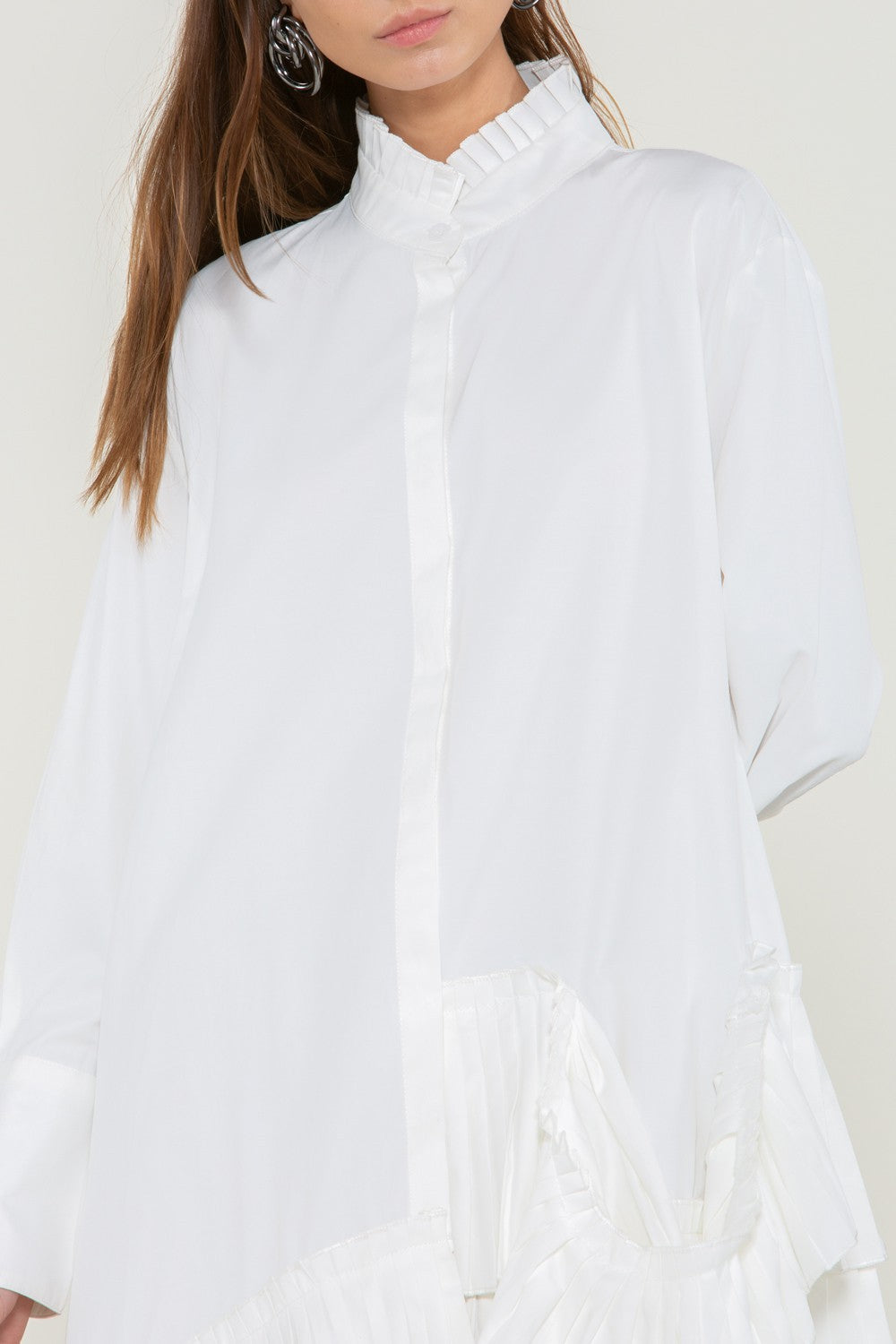 ASSYMETRICAL SHIRT DRESS